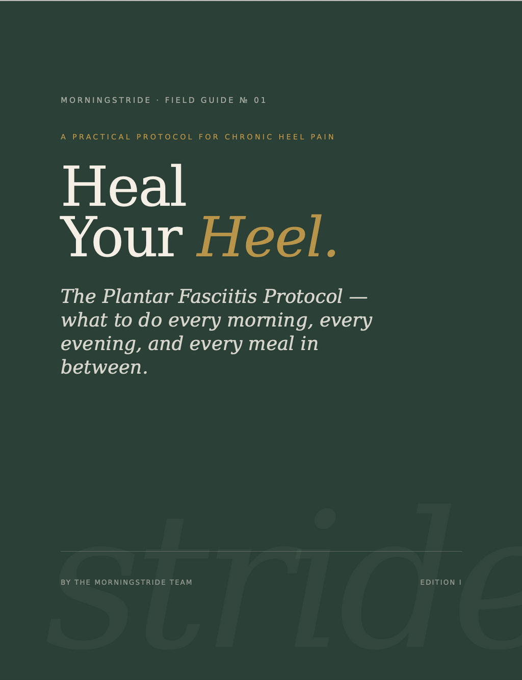 Heal Your Heel: The Plantar Fasciitis Protocol digital guide included in the Plantar Fasciitis Recovery Bundle